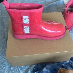 Red fleece lined Ugg boots